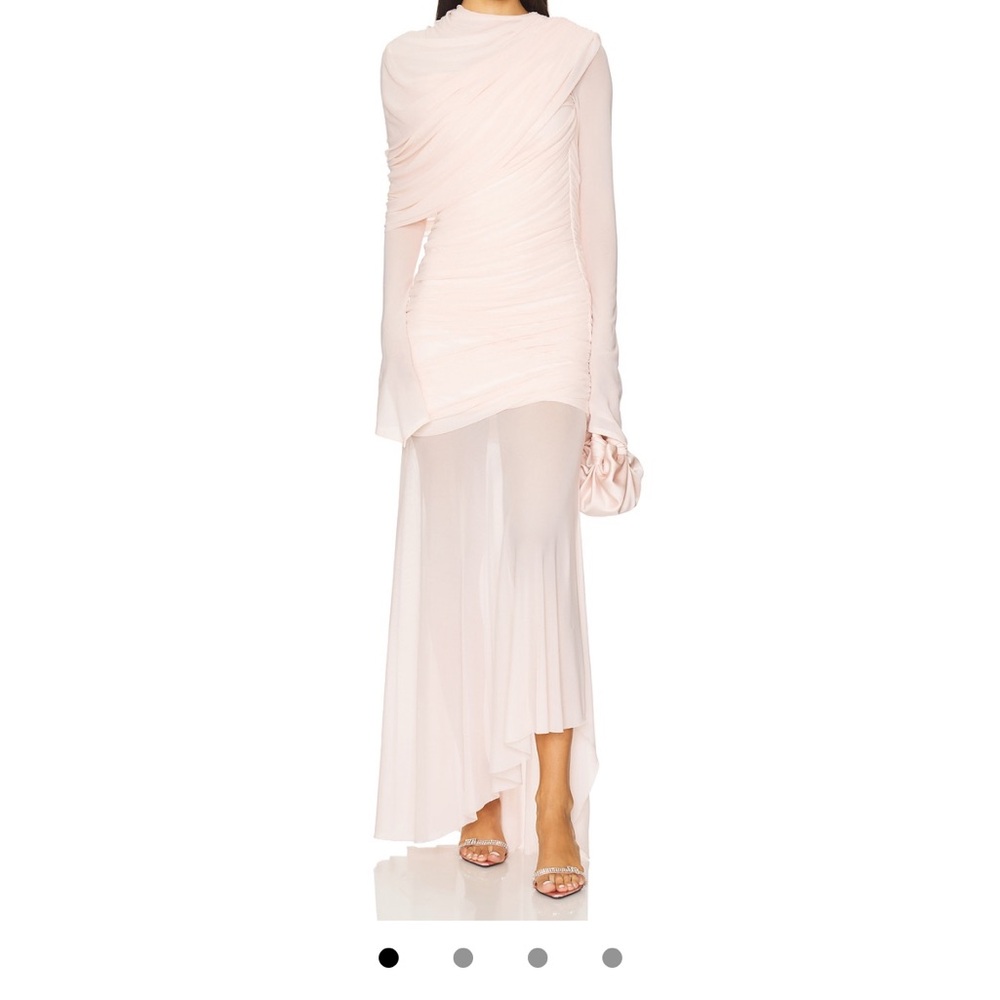 Chic Long Sleeve Blush Dress